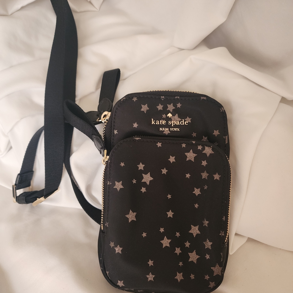 Kate Spade Black and Gold Star Mini Bag